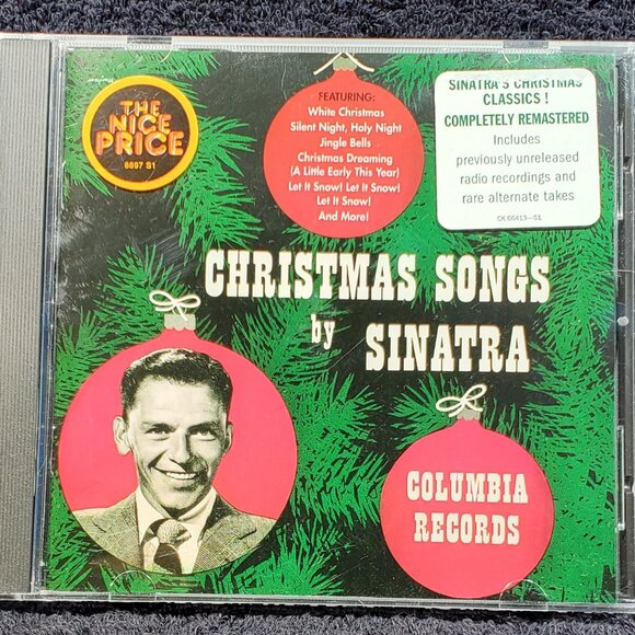 VINTAGE FRANK SINATRA CHRISTMAS SONGS...COMPACT DISC...1994 COMPILATION - Picture 1 of 2